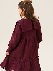 Angel & Rocket Purple AVA Bow Collar Cord Dress - Image 3 of 7