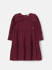Angel & Rocket Purple AVA Bow Collar Cord Dress - Image 5 of 7