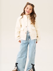 Angel & Rocket Cream Brodie Boucle Jacket - Image 3 of 9