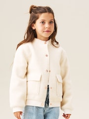 Angel & Rocket Cream Brodie Boucle Jacket - Image 4 of 9