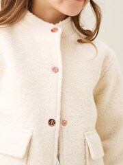 Angel & Rocket Cream Brodie Boucle Jacket - Image 5 of 9