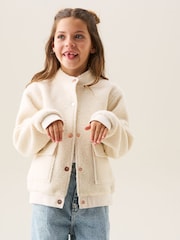 Angel & Rocket Cream Brodie Boucle Jacket - Image 6 of 9