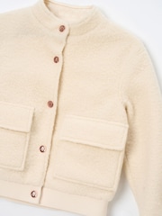 Angel & Rocket Cream Brodie Boucle Jacket - Image 9 of 9