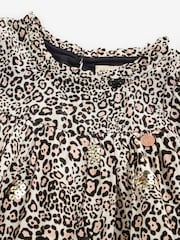 Angel & Rocket Brown Mindy Leopard Print Sequin Embellished Dress - Image 3 of 5