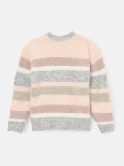 Angel & Rocket Pink Sloane Pretty Stripe Jumper - Image 6 of 7