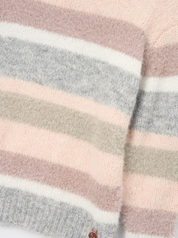 Angel & Rocket Pink Sloane Pretty Stripe Jumper - Image 7 of 7
