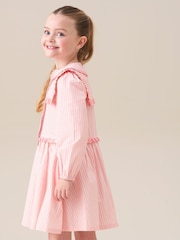 Angel & Rocket Pink Frankie Candy Stripe Shirt Dress - Image 4 of 5