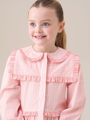 Angel & Rocket Pink Frankie Candy Stripe Shirt Dress - Image 5 of 5