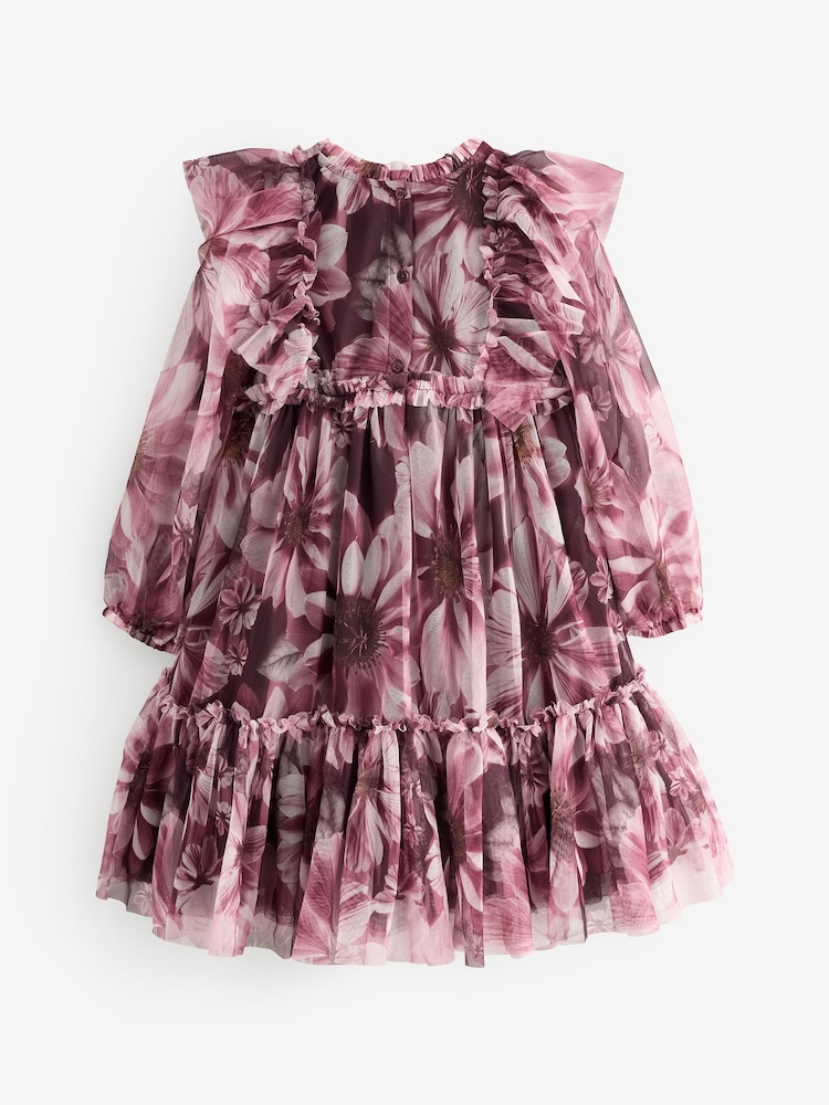 Angel & Rocket Red Cara Printed Swing Mesh Dress - Image 2 of 5