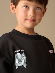 Angel & Rocket Black Sonic Sweatshirt - Image 3 of 7