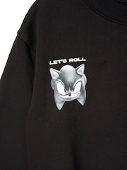 Angel & Rocket Black Sonic Sweatshirt - Image 7 of 7
