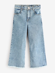 Angel & Rocket Blue Brooke Wide Leg Heart Print Pocket Jeans - Image 3 of 3