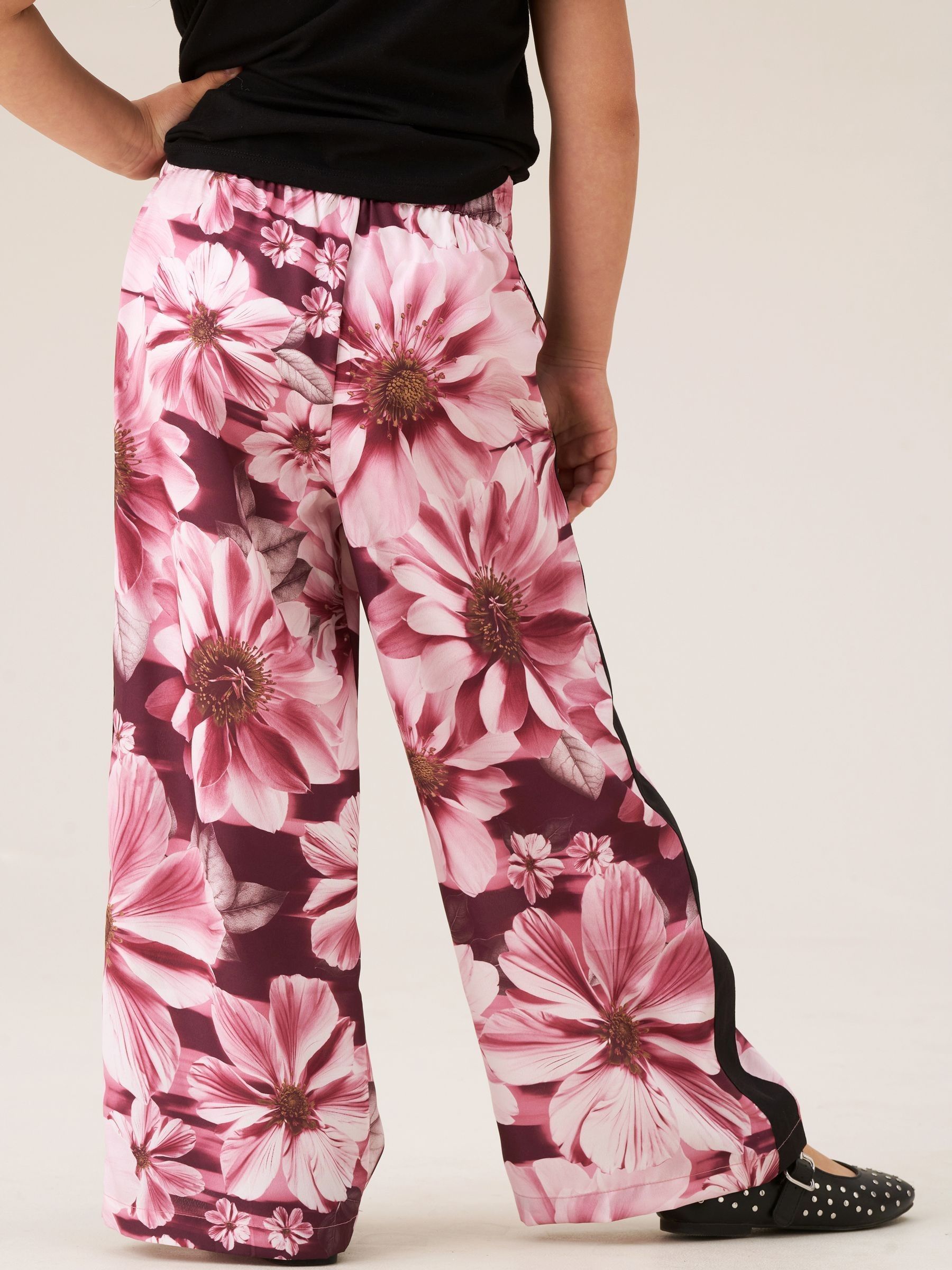 Buy Angel & Rocket Pink Fleur Printed Wide Leg Trousers from Next