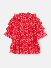 Angel & Rocket Red Imogen Leopard Print Frill Dress - Image 8 of 9