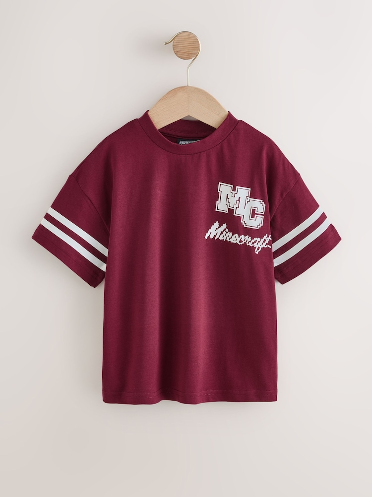Angel & Rocket Red Minecraft Varsity T-Shirt - Image 1 of 2 Angel & Rocket Red Minecraft Varsity T-Shirt - Image 1 of 2