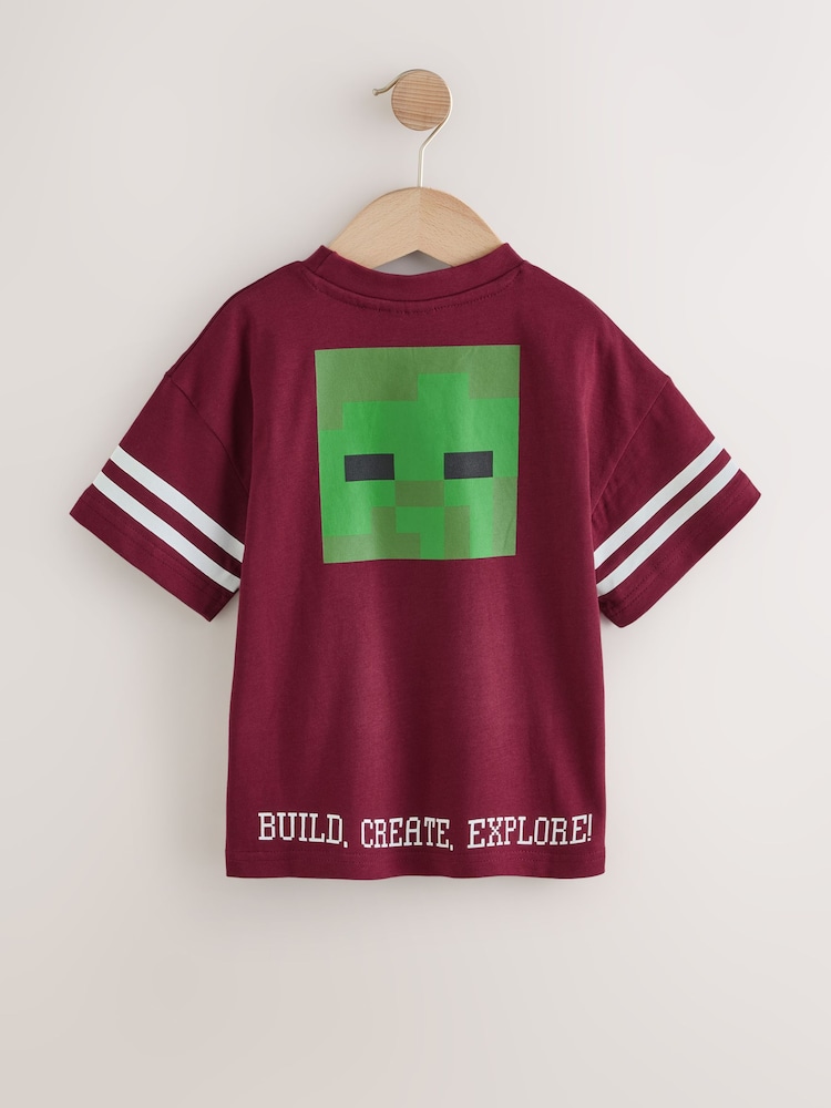 Angel & Rocket Red Minecraft Varsity T-Shirt - Image 2 of 2