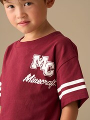 Angel & Rocket Red Minecraft Varsity T-Shirt - Image 3 of 6
