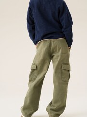 Angel & Rocket Green Ryan Heavy Twill Cargo Trousers - Image 2 of 5