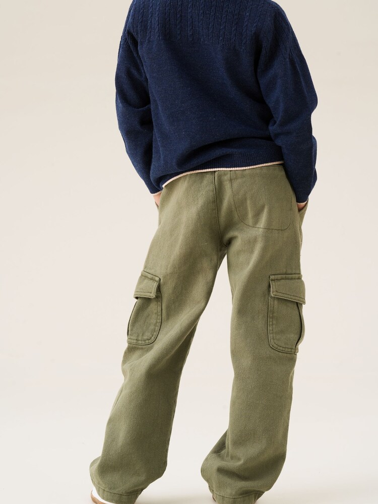 Angel & Rocket Green Ryan Heavy Twill Cargo Trousers - Image 2 of 5