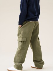 Angel & Rocket Green Ryan Heavy Twill Cargo Trousers - Image 3 of 5