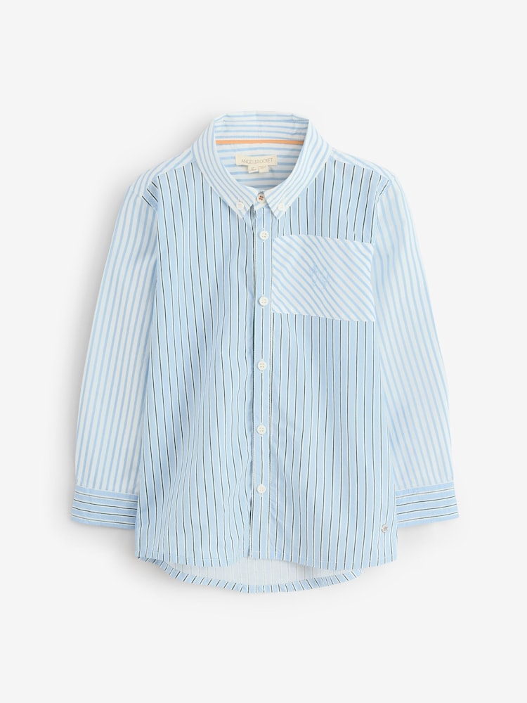 Angel & Rocket Blue Nathan Cut & Sew Shirt - Image 1 of 5