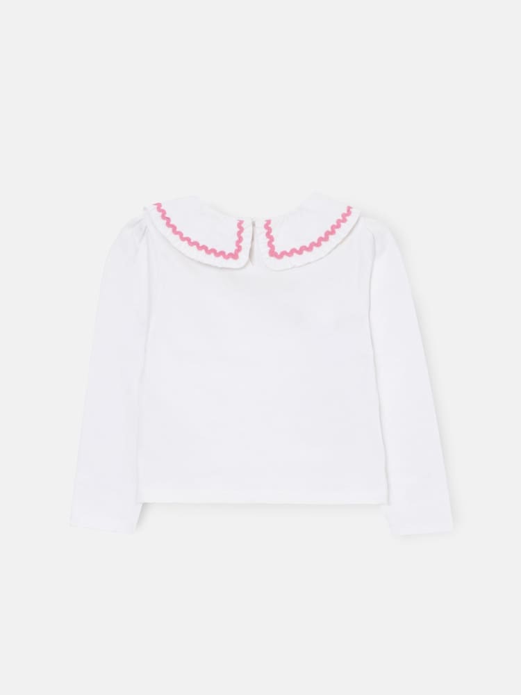 Angel & Rocket White Trinity Collared Long Sleeve Top - Image 2 of 5