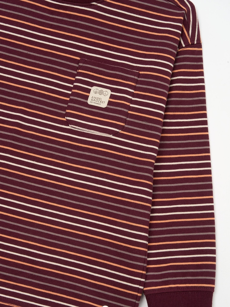 Angel & Rocket Red Brooks Yarn Dyed Stripe T-Shirt - Image 7 of 7