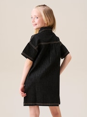 Angel & Rocket Black Zeta Gem Embellished Denim Dress - Image 3 of 7