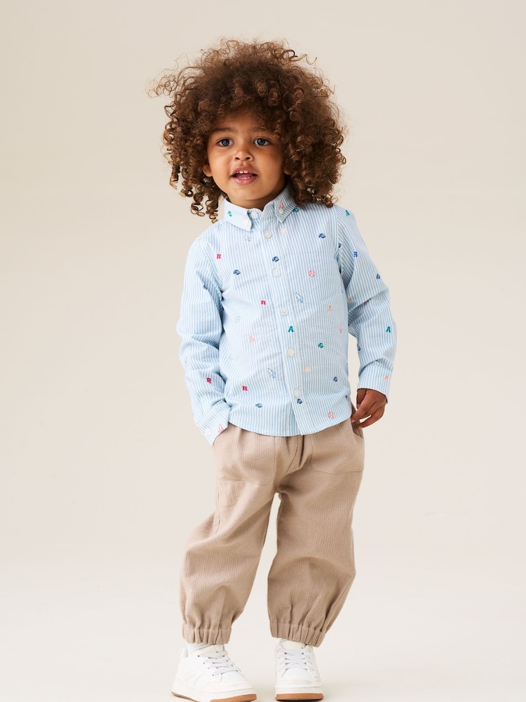 Angel & Rocket Blue Zion Mini All Over Print Stripe Shirt - Image 2 of 6