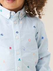 Angel & Rocket Blue Zion Mini All Over Print Stripe Shirt - Image 3 of 6