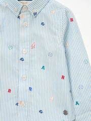 Angel & Rocket Blue Zion Mini All Over Print Stripe Shirt - Image 6 of 6