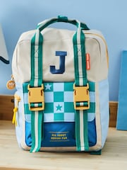 My 1st Years Personalised Medium Dream Team Checkerboard Grab Handle Backpack - Image 1 of 3