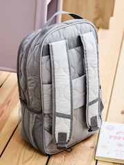 My 1st Years Personalised Large Quilted Pink Name Varsity Backpack - Image 2 of 4