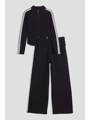 River Island Black Sporty Zip Thru Flare Set - Image 6 of 10