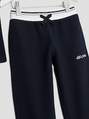 River Island Blue Boys Textured Polo Top & Jogger set - Image 5 of 5