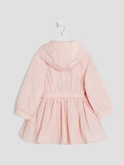 River Island Pink Girls Peplum Rain Mac Coat - Image 2 of 5