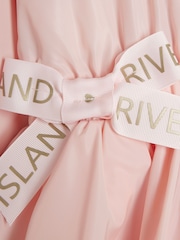 River Island Pink Girls Peplum Rain Mac Coat - Image 5 of 5