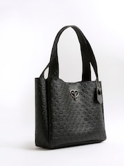 River Island Black Girls Faux Leather Unlined Shopper Bag - Image 2 of 5