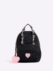 River Island Girls Nylon Script Backpack - Imagen 1 de 5