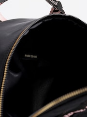River Island Girls Nylon Script Backpack - Imagen 4 de 5
