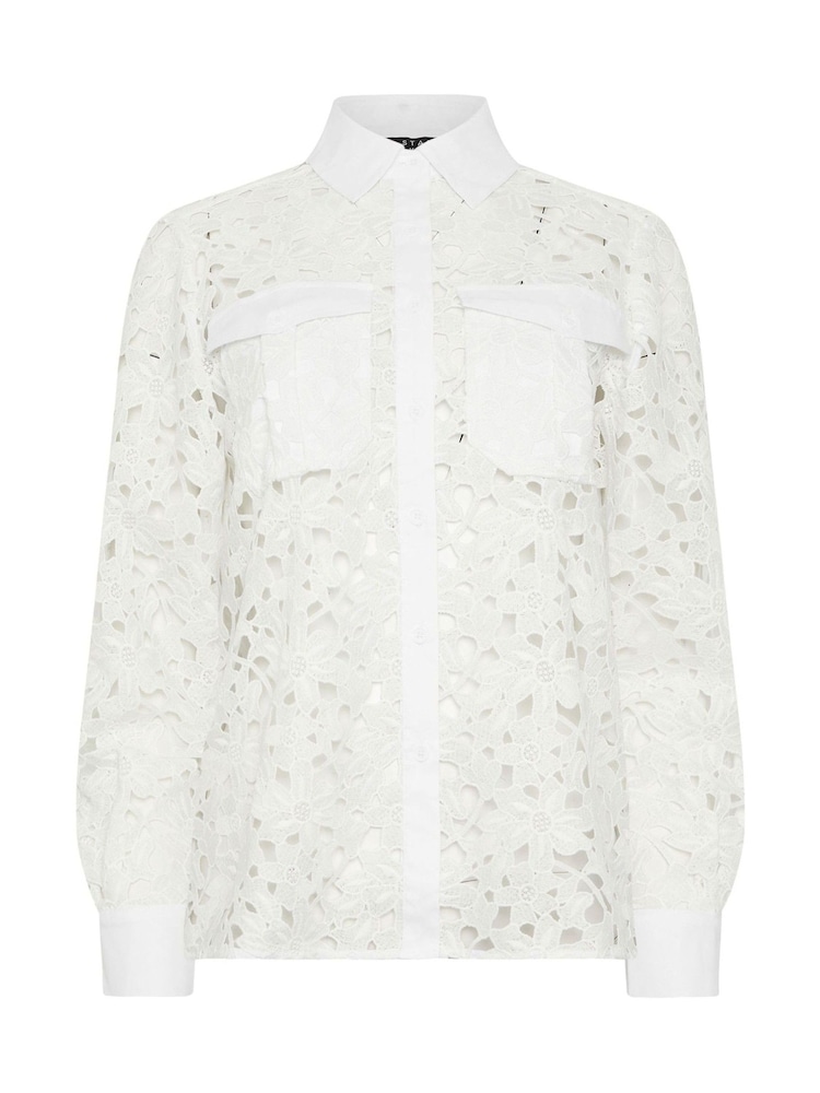 Star by Julien MacDonald White Button Through Lace Blouse - Image 2 of 2