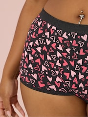 Yours Curve Printed Short Knickers 5 Pack - Imagem 4 de 9