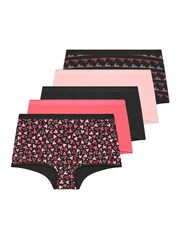 Yours Curve Printed Short Knickers 5 Pack - Imagem 5 de 9