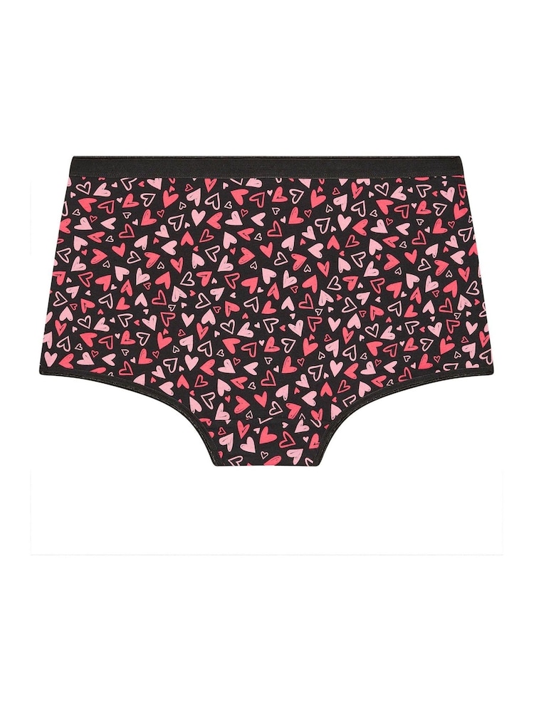 Yours Curve Printed Short Knickers 5 Pack - Imagem 9 de 9
