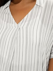 Yours Curve Striped Blouse - Изображение 4 из 5