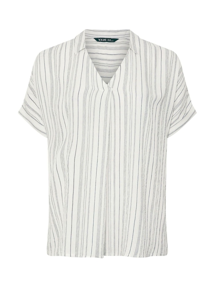 Yours Curve Striped Blouse - Изображение 5 из 5