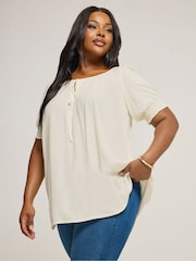 Yours Curve Yellow Boho Blouse - Image 1 of 5