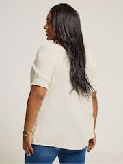 Yours Curve Yellow Boho Blouse - Image 3 of 5