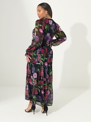 Yours Curve London Floral Print Tiered Dress - Bild 3 von 5