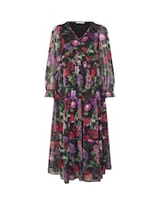 Yours Curve London Floral Print Tiered Dress - Bild 4 von 5